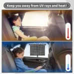 Sfee Car Window Shade for Side Windows, 2 Pack Sun Shade Retractable for Car Blocks Heat and UV Rays Glare Protection Roller Sunshade Visor for Baby, Kids, Pets, Passengers - Image 6