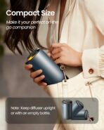 Waterless Diffuser for Essential Oil, Smart Car Air Freshener Diffuser with 3 Mist Grades & 3 LED Light Colors, Auto On/Off, Rechargeable Scent Air Machine - Image 8