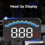 Heads Up Display for Cars, Car HUD Head Up Display M6S Universal Car 3.5 Inch HUD OBD Interface Windshield Projector, Speed, Engine RPM, OverSpeed War - Image 2