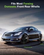 SCITOO 16 Inch Black hubcaps, universally Adaptable to Cars, Trucks, SUVs, Simple to Mount, Elegant Design, rustproof Wheel Rim Cover Set of 4 - Image 6