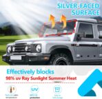 Car Windshield Compatible with INEOS Grenadier 2020-2025 Sun Shade Windshield Sunscreen Heat Shield Front Windshield Sun Shade Folding Sunshade UV Protection - Image 4