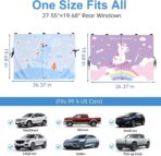 2 PCS Magnetic Car Window Shade for Baby,Easy Installation Side Window Sunshades, Universal Fit for Most Cars Friendly Automotive Interior with Cartoon Patterns -for Baby - Image 5