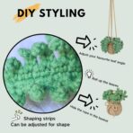 Handmade Crochet Hanging Car Air Freshener - Botanical Fern Leaf Design with 12ml Refillable Glass Essential Oil Bottle, Long-Lasting Car Diffuser & Nature-Inspired Decor - Image 5