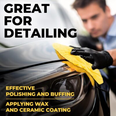 Super Soft Microfiber Towels for Cars - Edgeless - 6pk (12”x12”) - Premium Scratch-Free Towel - Great for Drying, Detailing, Polishing, Buffing - Ultra Absorbent Microfiber Cleaning Cloths for Car - Image 5