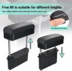 Car Armrest Storage Box Universal Armrest Extender Console Storage Case Center Armrest Adjustable Arm Relaxation Support Pad,Black - Image 7