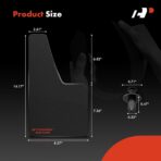 A-Premium Mud Flaps, 4 Pack Universal Splash Guards for Car Sedan Coupe, Black Front and Rear Upgraded Mud Guards Includes Mounting Hardware, Drilling Required - Image 3