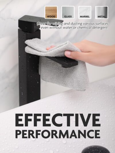 Fantasticlean Microfiber Cleaning Cloth Roll -60 Pack, Tear Away Microfiber Towels, 12" x 12", Reusable, Washable, Scratch Free, Ultra Absorbent for All-Around Cleaning Supplies (Grey & DimGrey) - Image 4