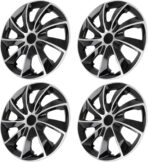 ECCPP OEM Replacement Full Lug Skin Durable-Modern & Stylish 4PC Set 15 Inch Hubcap Wheel Cover Auto Tire Replacement Exterior Cap-Snap On Hubcap - Image 8