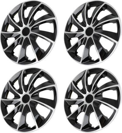 ECCPP OEM Replacement Full Lug Skin Durable-Modern & Stylish 4PC Set 15 Inch Hubcap Wheel Cover Auto Tire Replacement Exterior Cap-Snap On Hubcap - Image 8