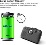 Handsfree Bluetooth Car Kit for Cell Phone, Wireless Bluetooth Speaker for Car, AUTO Power ON Support Siri Google Voice Assistant Hands Free Phone Speakerphone with Visor Clip-BC980SA - Image 7