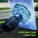 25W Qi2.2 Wireless Car Charger, Magnetic Phone Holder with RGB Light and Ice Cooling, Car Mount Charger 360°Rotation for Air Vent, Fast Charger for iPhone 17 Max Plus 16 15 14 13 12 Air Pro - Image 2