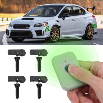 4 Pack Tire Pressure Monitoring System Sensor 315MHz DE8T-1A180-AA TPMS Sensor+ TPMS Relearn Tool Compatible with Ford Focus Fusion F150 CMAX E150 Edge Escape Expedition Mustang Lincoln Mercury Mazda - Image 2