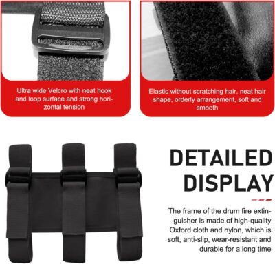 WZP Roll Bar Fire Extinguisher Mount Holder, Adjustable Fire Extinguisher Holder, Jeep Accessories Compatible with Jeep Wrangler 1965-2026 JL JK JKU TJ CJ (Black) - Image 3