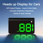 Heads up Display for Cars,Car HUD,Head up Display for Car,Digital GPS HUD Speedometer,USB Cable Plug and Play,Automatic Brightness Adjustment,Large Font Display - Image 3