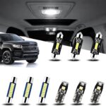 EASY EAGLE LED Interior Car Lights for Chevy-Colorado-GMC-Canyon-2015-2022: 13 Piece Kit White LED Light Bulbs - Super Bright 6000K + Install Tool