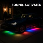 48 LED RGB Car Interior Lights Kit – 4PCS Footwell Strips with Music Sync & Remote | 12V Plug & Play Ambient Lighting for Cars, Trucks, SUVs - Image 6