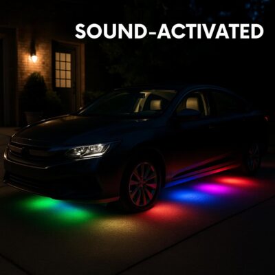48 LED RGB Car Interior Lights Kit – 4PCS Footwell Strips with Music Sync & Remote | 12V Plug & Play Ambient Lighting for Cars, Trucks, SUVs - Image 6