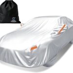 iCOVER Car Cover, Waterproof All Weather Car Covers for Honda Civic Toyota Corolla Chevy Cruze Kia Forte, Outdoor Full Exterior Cover with Detachable Tire Covers, Car Cover for Sedan, Fits up to 193"