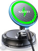 ANDERY Only for iPhone Magsafe Car Mount Charger [15W Wireless Faster Charging, 78+LBS Strongest Suction, 2400gf Strongest Magnetic] 360° Adjustable Car Phone Holder for iPHone 17-12 Pro Max Plus Air