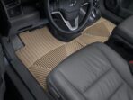 WeatherTech All-Weather Floor Mats for Honda CR-V 1st Row (W161TN), Tan - Image 2
