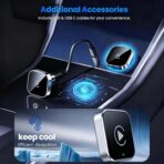 2026 Upgraded Wireless CarPlay Adapter - Fast Auto-Connect, Stable Connection, Mini Size Plug & Play Adapter for iPhone & Android Auto Compatible Cars - Image 4