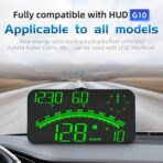 Heads up Display for Cars Speedometer for Car, HUD Digital Speedometer for Car with Speed Alarm, Fatigue Driving Reminder, Upgraded 5.5" large-screen, Heads up Display Suitable for All Vehicles - Image 4