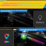 Dreamcolor Interior Acrylic Car Light Strip, 2 in 1 Car LED Strip Light with APP Control 43.3 Inches Fiber Optic Ambient Lighting Kits, Multi-Modes Sound Sync Neon Lights - Image 8