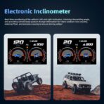 MH Heads Up Display OBD2+GPS Dual System Car HUD Display, OBD2 Gauge Display, Digital Speedometer MPH Driving Overspeed Alarm Trip/Water Temperature/Fuel Consumption for All Vehicle - Image 6