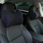 Car Neck Pillow, Car Headrest Pillow with Adjustable Strap for Neck Pain Relief 100% Memory Foam,Ergonomic Design，2 Pack