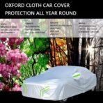 Car Cover Compatible with Buick Special Y-Body 1961-1963,Heat-Insulating, dust-Proof, Sun-Proof, All-Weather Protection Outdoor car Cover (Silver Green) - Image 5