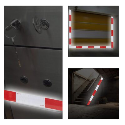 SWRT 2 Inch x 160 Feet DOT-C2 Reflective Tape Red White Reflective Tape Outdoor Waterproof Conspicuity Strong Adhesive Reflector Tape Warning Tape for Vehicles Trailers Boats Signs - Image 7