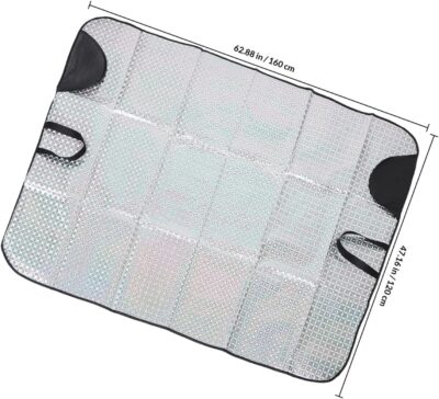 BETOOKY Magnetic Thickened Windshield Sunshade for Cars and Suvs, 160x120cm Front Window Sun Shield, Heat and UV Protection Automotive Interior Sunshade for Daytime Use - Image 2