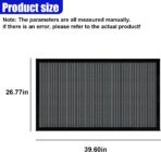 Magnetic Car Sunroof Sun Shade Breathable Mesh, UV Protection Auto Moonroof Screen Cover, Universal Quick Install Vehicle Window Mesh Bug Net Accessory for Camping, Parking (39.6 × 26.77 in) - Image 2