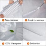 kayme Rv Tire Covers Set of 4, Travel Trailer Camper Truck SUV Motorhome Waterproof Wheel Cover, Sun Rain Snow Protector, Fit 27-29 Inch Tire Diameter/Silver - Image 3