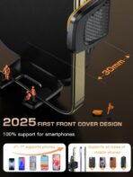 Topmake Car Phone Holder Mount,【2025 Upgrade】 3-in-1 Cell Phone Holder for Car, Dashboard Windshield, Suction Cup Hands-Free Car Phone Stand, Automobile Cradles Universal,Black - Image 5