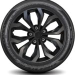 LYDS Spyder BGM Black & Gunmetal Gray Universal 14 inch Premium ABS Hubcap Wheel Cover Replacement Set of 4 - AWC-14GB