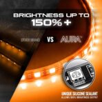 OPT7 Aura Single Row Expansion Pack - 2pc 12” RGB Multicolor LED Strips w/Splitters and Extension Wires for Interior, Wheel Well, Grille, Golf Cart, Car, Boat Underglow Lights - Image 3