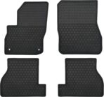 Car Floor Mats Custom Fit for Ford Focus（SE/S/SEL/Titanium） Hatchback 2012-2018 & Focus RS 2016-2018 Odorless Washable Rubber Heavy Duty Anti-Slip All Weather Protection Car Floor Liner-Black