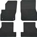 Car Floor Mats Custom Fit for Ford Focus（SE/S/SEL/Titanium） Hatchback 2012-2018 & Focus RS 2016-2018 Odorless Washable Rubber Heavy Duty Anti-Slip All Weather Protection Car Floor Liner-Black