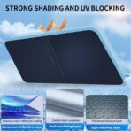 Double Thickened Vehicle Windshield Shade, Sun UV Blocker Cover for Front Window, Baby Sunshade Heat Reflector in Car, Car Shield Accessories Interior for Women, Essentials Sun Visor Extender - Image 4