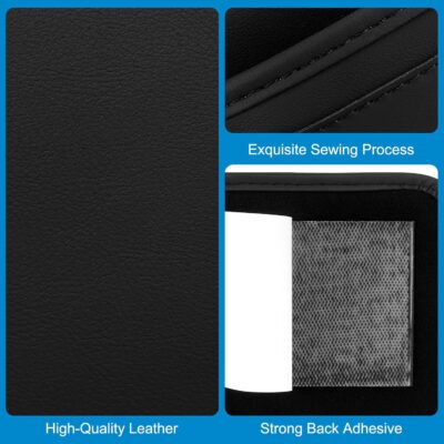 Accmor Universal Car Side Pocket Organizer, PU Leather Car Pocket Pouch Cell Phone Sunglasses Holder, Car Phone Pocket Organizer Accessories for Car Seat, Door, Window, Console - Image 8