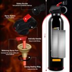 6Pack Fire Extinguisher for Home - 8 in 1 Portable A, B, C, K Fire Extinguishers with Mount, 620ml Emergency Survival Extinguisher for Vehicle, Car, Boat, Truck & Office, Versatile Fire Protection - Image 2