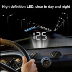 Car Head Up Projector High Definition OBD HUD Windshield Projector Overspeed Security Alarm for Vehicles Complying with OBDII Standards - Image 7