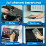 Thickened Magic Cleaning Cloth for Glass,5Pcs Lint Streak Free Microfiber Cloth Reusable, Cleaning Rags Wipes for Windows, Cars, Mirrors - Image 6