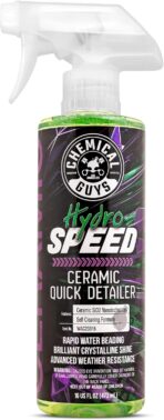 Chemical Guys HydroSpeed Ceramic Quick Detailer Spray - SiO2 Shine Car Detailer Spray for Cars, Trucks, SUVs, Motorcycles and RVs, Boosts Gloss, Hydrophobic Protection and Slickness, 16 oz