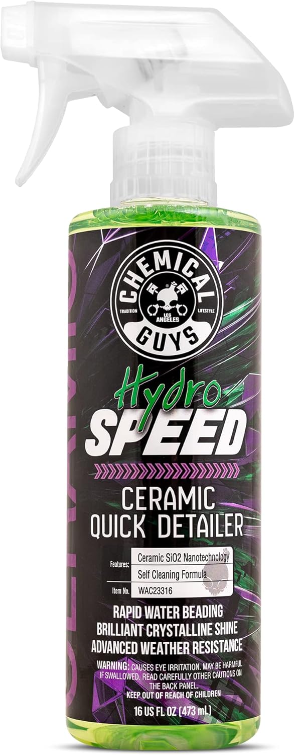 71uvqp4d-L._AC_SL1500_.jpg Chemical Guys HydroSpeed Ceramic Quick Detailer Spray - SiO2 Shine Car Detailer Spray for Cars, Trucks, SUVs, Motorcycles and RVs, Boosts Gloss, Hydrophobic Protection and Slickness, 16 oz - Image 1