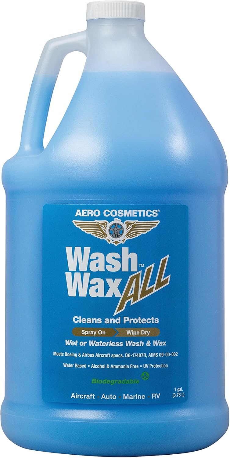 71uwsnAcSqL._AC_SL1500_.jpg Wet or Waterless Car Wash Wax 128 Fl. oz, UV Protection. Cleans, Protects, and Shines. Aircraft Quality Just Spray On and Wipe Dry Anywhere, Anytime, Home, Office, School, Garage, Parking Lots. - Image 1