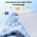 Upgraded Windshield Sun Shade Umbrella – Thickened Silver Titanium Coating, UV Protection for Car Front Window, Block Sun Rays & Keep Interior Cool, Reinforced Spring Edge, Universal Fit, 56"L x 31"W - Image 6