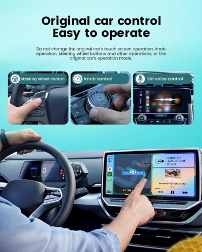 H-Air2.0 Wireless CarPlay & Android Auto Adapter, 2026 Upgrade, Plug & Play USB Dongle, Convert Wired CarPlay Auto to Wireless, For Apple iPhone & Android Phones, No Latency, Fast Connection - Image 5