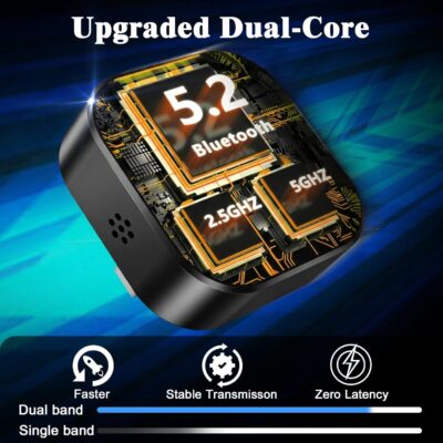 4-in-1 Wireless CarPlay Screen Mirroring Adapter for Apple CarPlay/Android Auto, 2026 Upgraded AirPlay MirrorLink Adapter, CarPlay Dongle Convert Wired to Wireless, Type C Extension, Plug & Play - Image 5